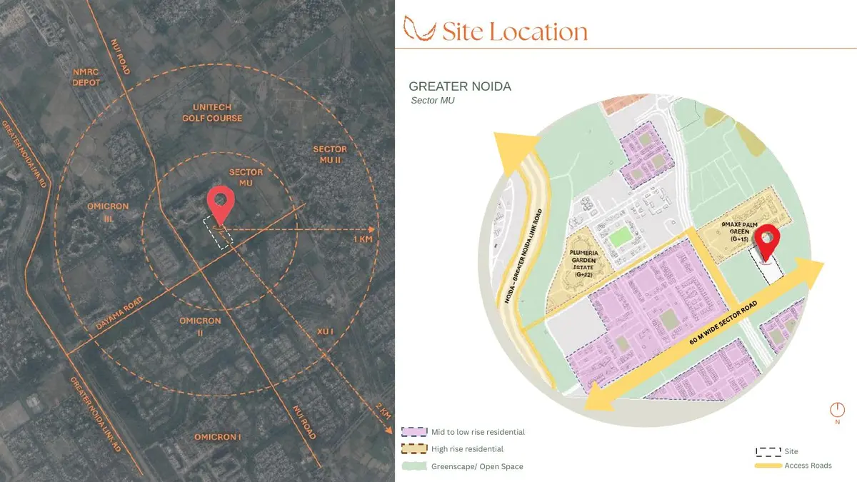 Location map, Sector MU Greater Noida